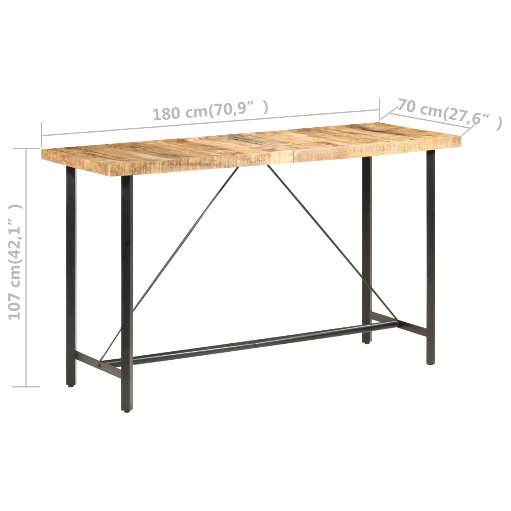 Bar table 180x70x107 cm Gross mango wood
