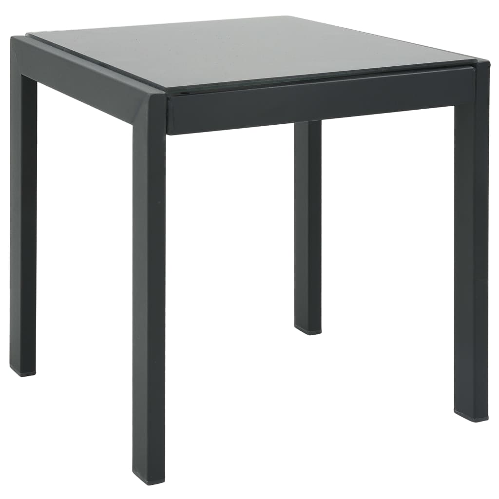 2 sedie a sdraio con tavolo in Textilene e acciaio