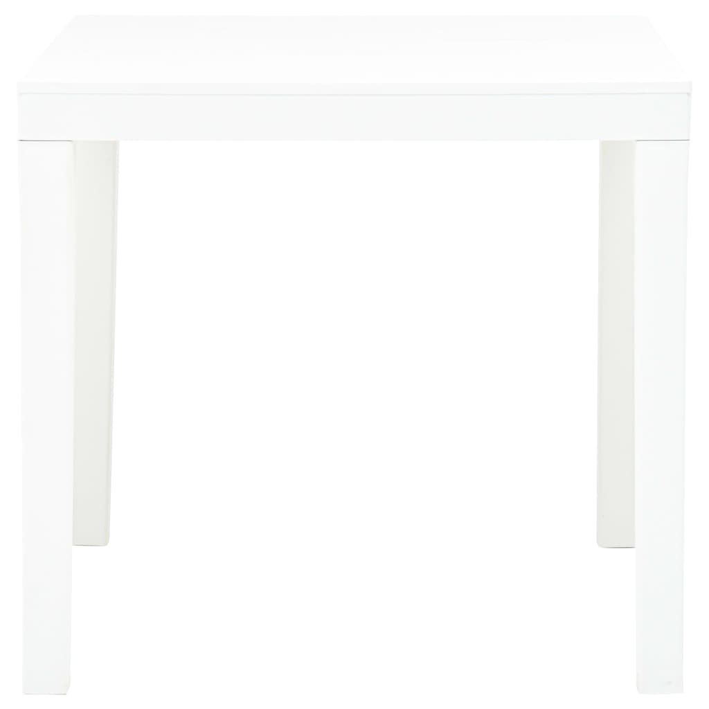 Table de jardin Blanc 78x78x72 cm Plastique