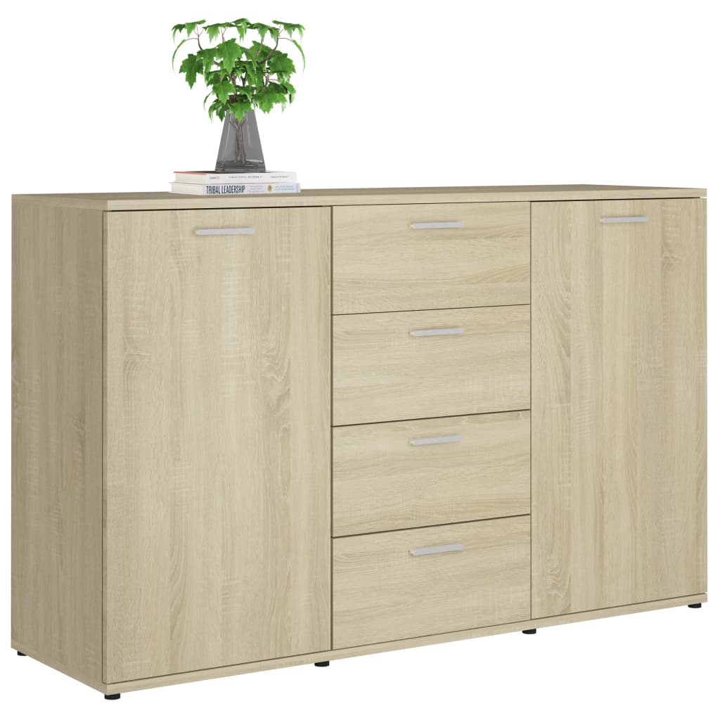 Sonoma Oak Buffet 120x35.5x75 cm agglomerato