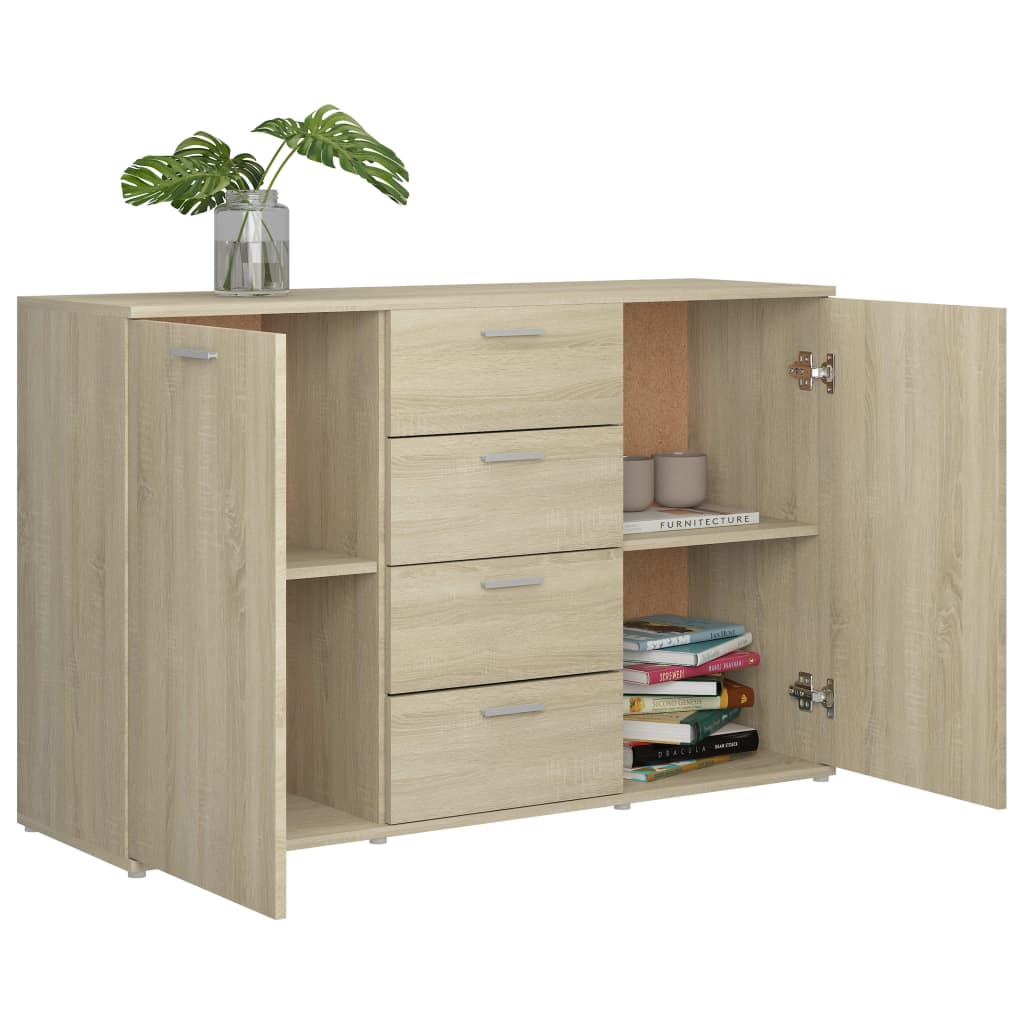 Sonoma Oak Buffet 120x35.5x75 cm agglomerato