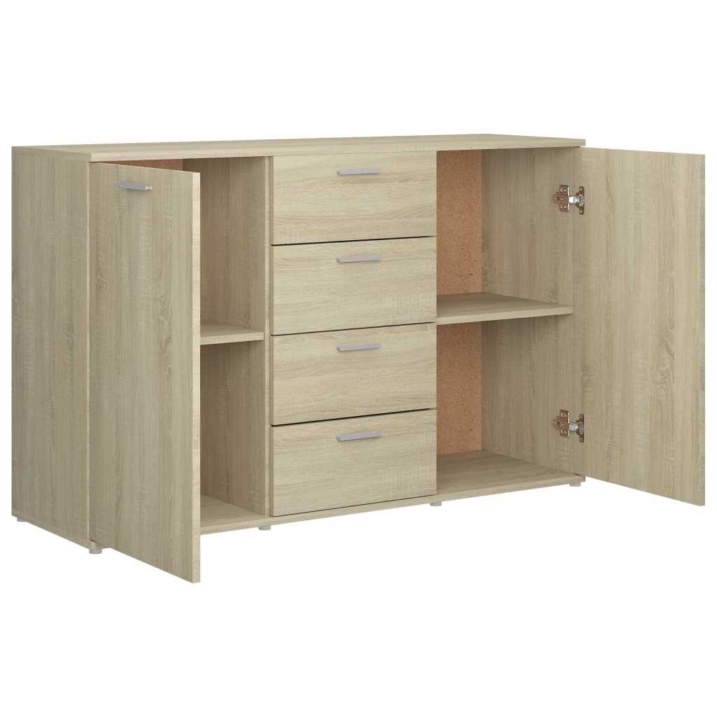 Sonoma oak buffet 120x35.5x75 cm agglomerated