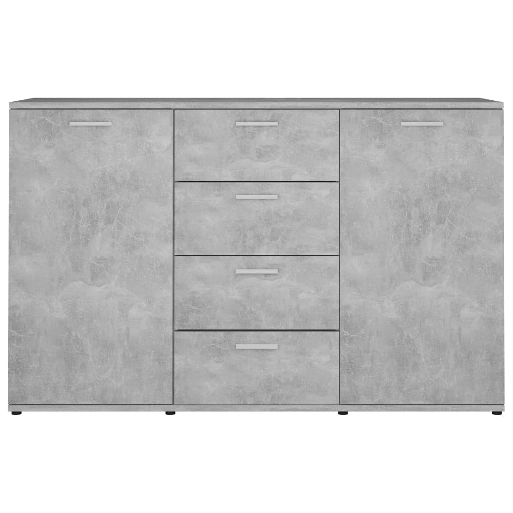 Concrete gray buffet 120x35.5x75 cm agglomerated