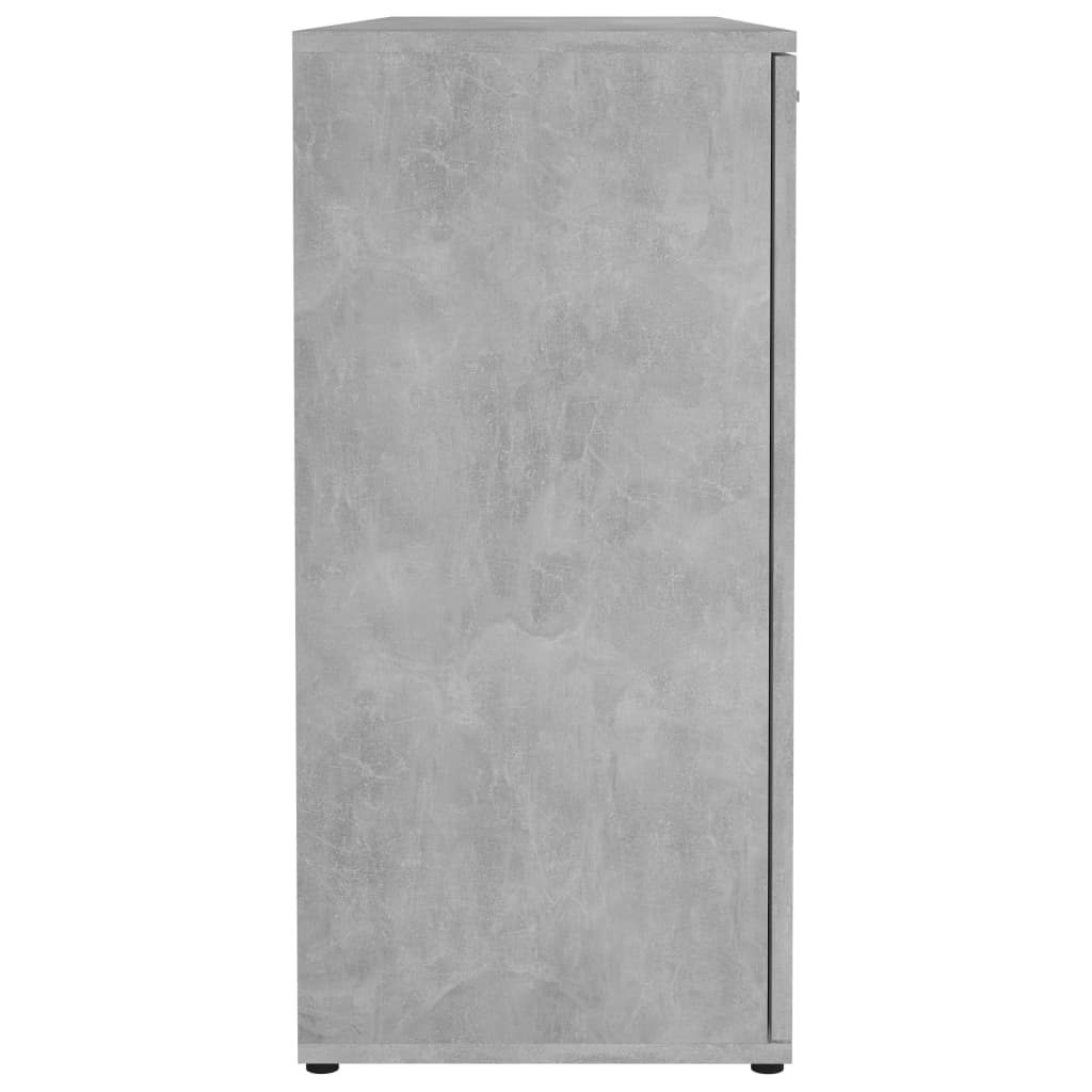 Credenza Grigio cemento 120x35,5x75 cm Truciolare