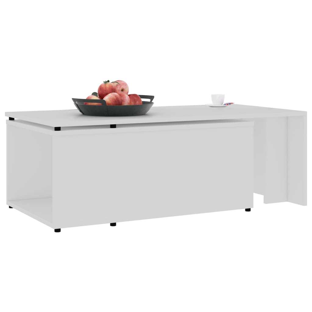 Tavolino Bianco 150x50x35 cm MDF