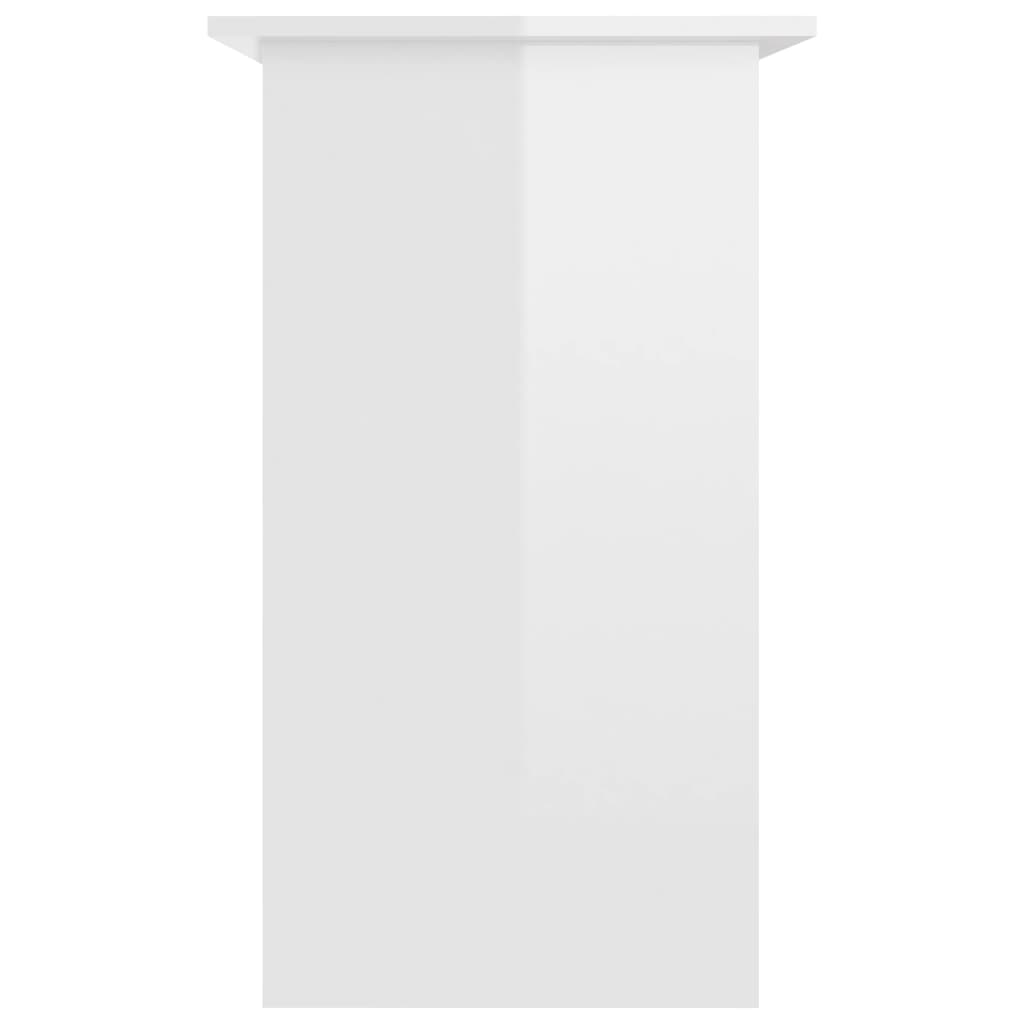 Scrivania bianca lucida 80 x 45 x 74 cm agglomerata
