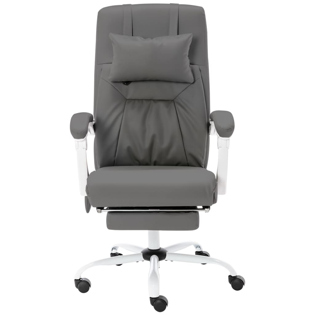 Gray Gray Massage Office Chair