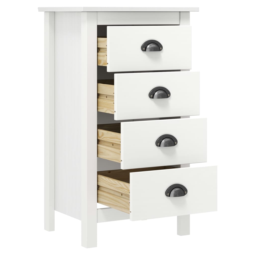 White hill buffet 46x35x80 cm solid pine wood