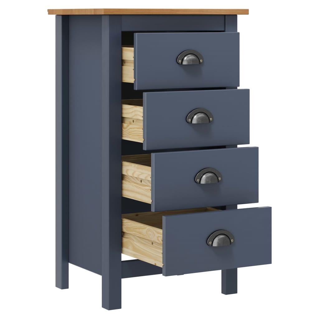 Grey Hill Buffet 46x35x80 cm Festkieferholz