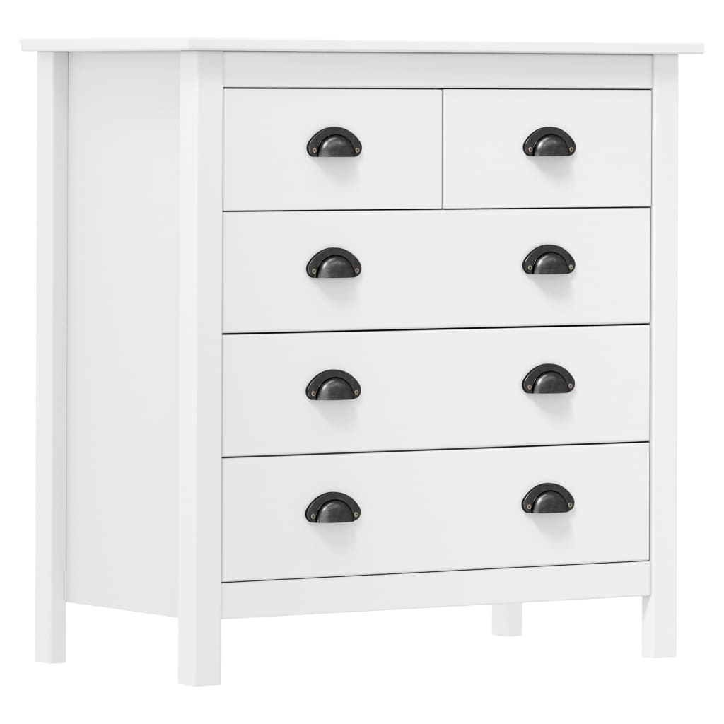 White Hill Buffet 79x40x80 cm Festkieferholz