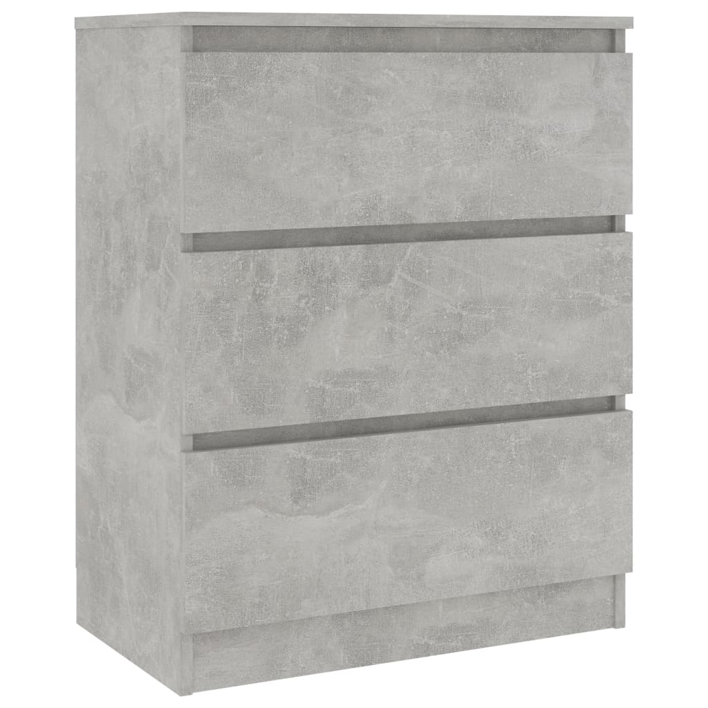 Concrete gray buffet 60x35x76 cm engineering wood