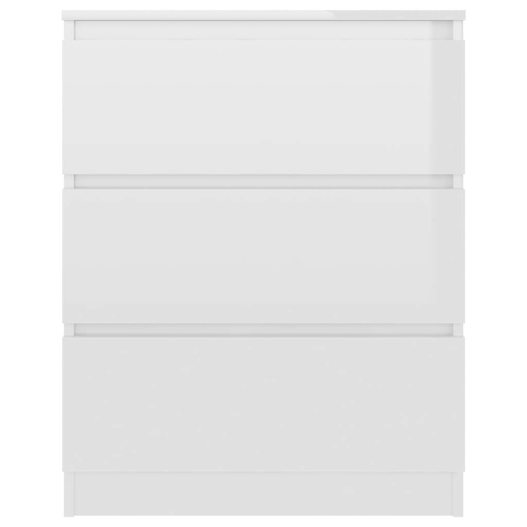 Credenza Bianco lucido 60x35x76 cm MDF