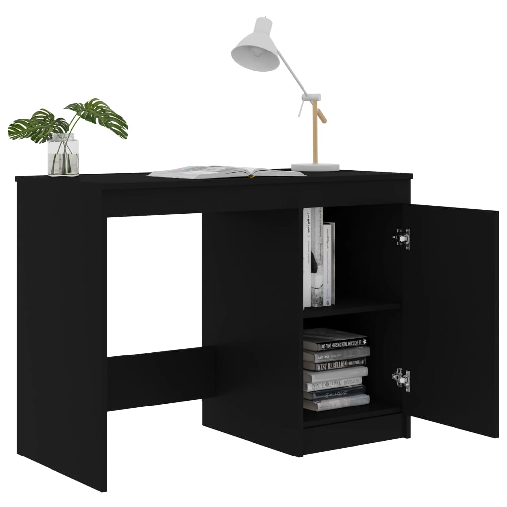Black office 100x50x76 cm agglomerated