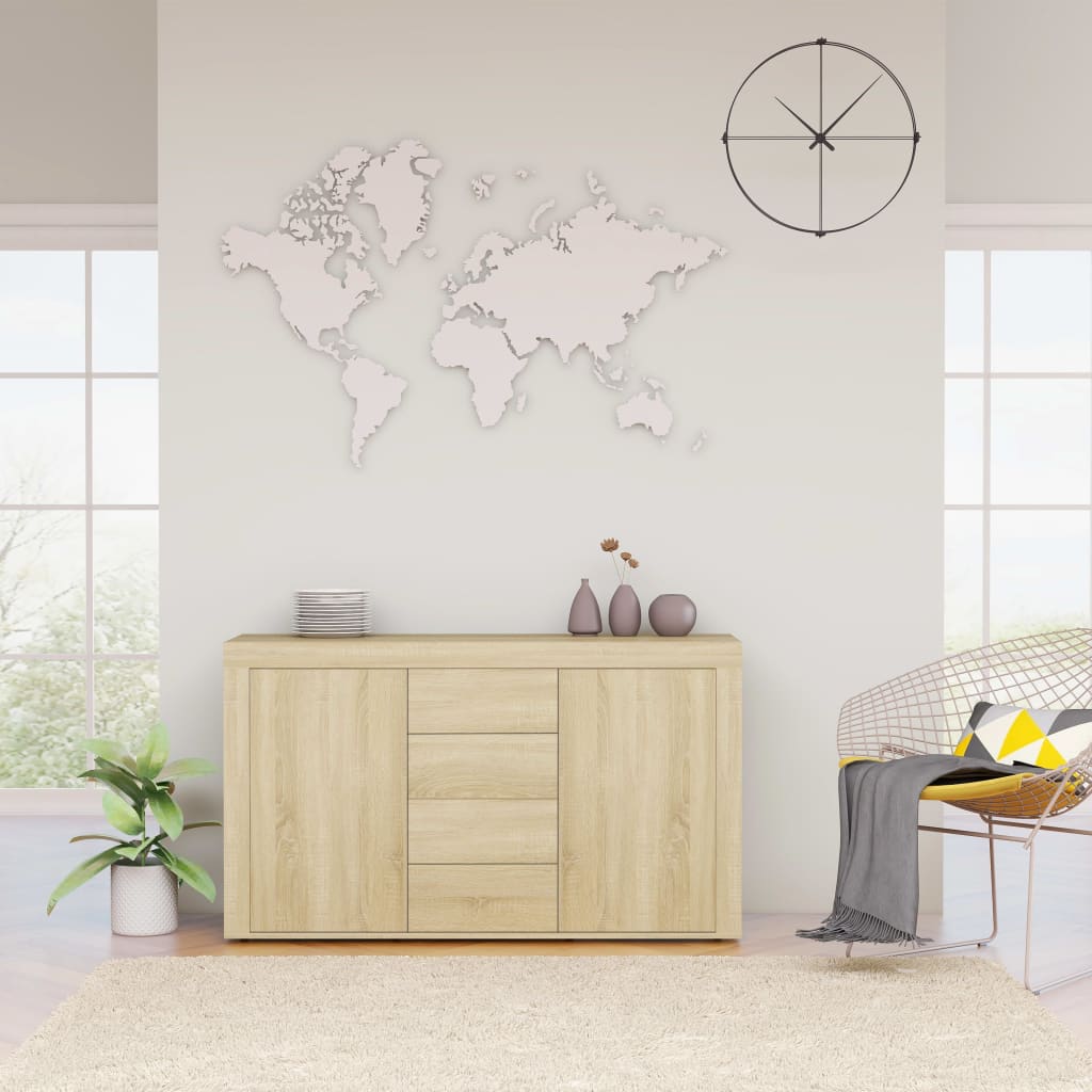 Credenza Rovere Sonoma 120x36x69 cm Truciolare