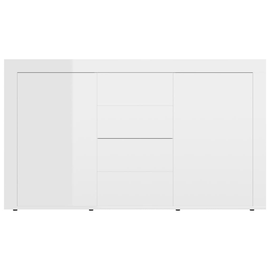 Brilliant white buffet 120x36x69 cm agglomerated