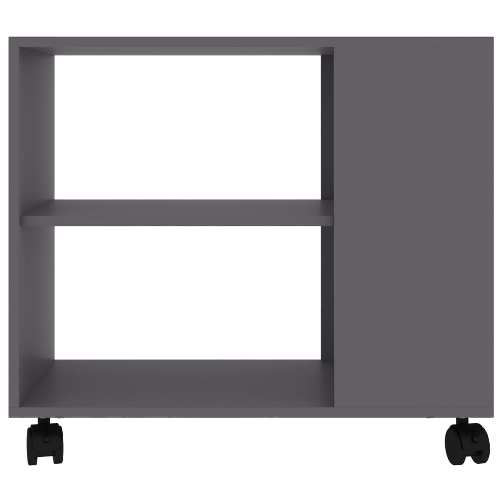 Tavolino grigio 70x35x55 cm MDF