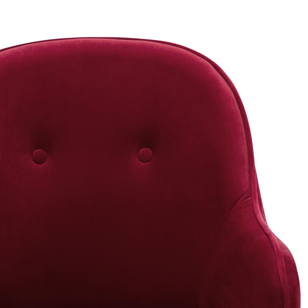 Chaise à bascule Rouge bordeaux Velours