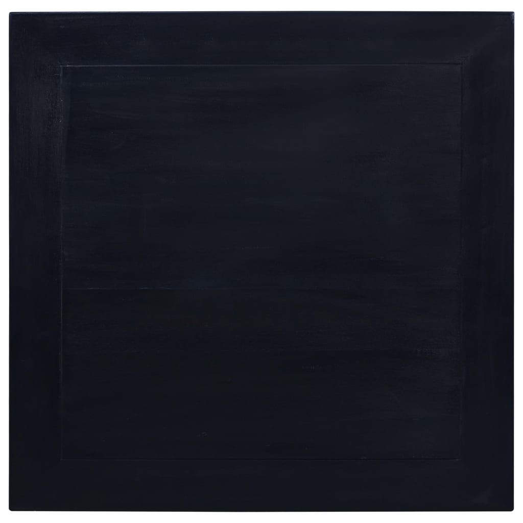 Tavolino nero chiaro 68x68x30 cm in mogano solido