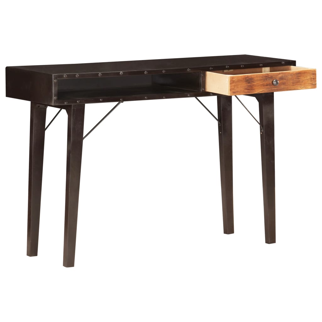 Console table 118x35x76 cm solid recovery wood