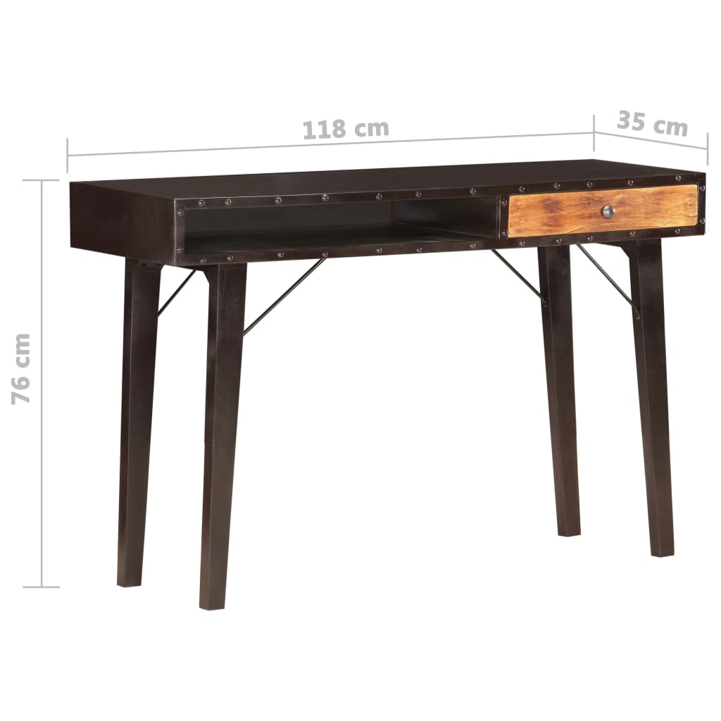 Konsole Tabelle 118x35x76 cm Festes Wiederherstellung Holz