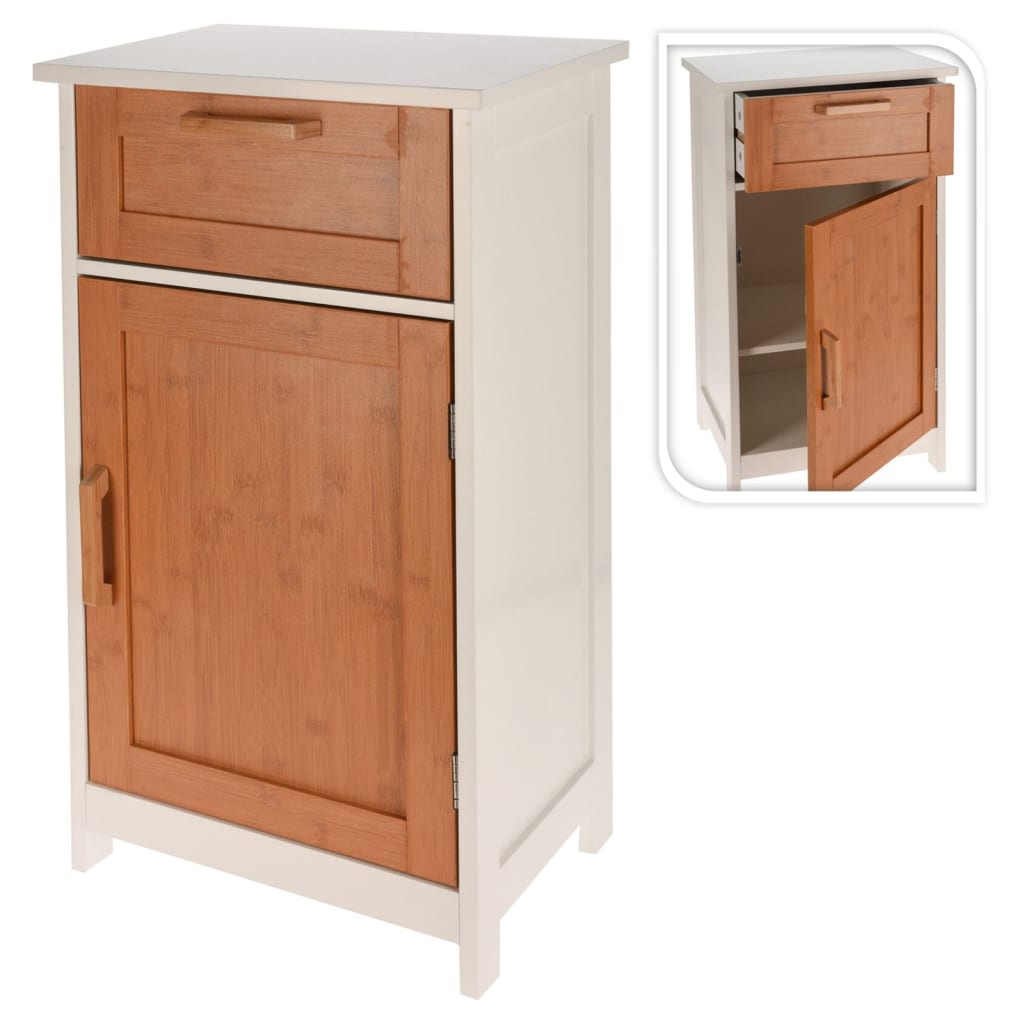 Bathroom Solutions Armoire avec porte et tiroir MDF