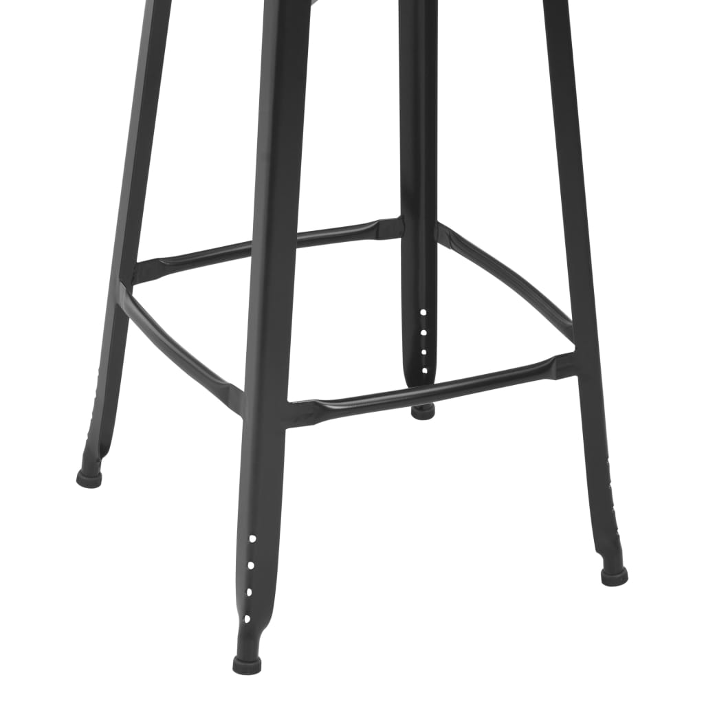 Bar stools Lot of 4 Steel Black