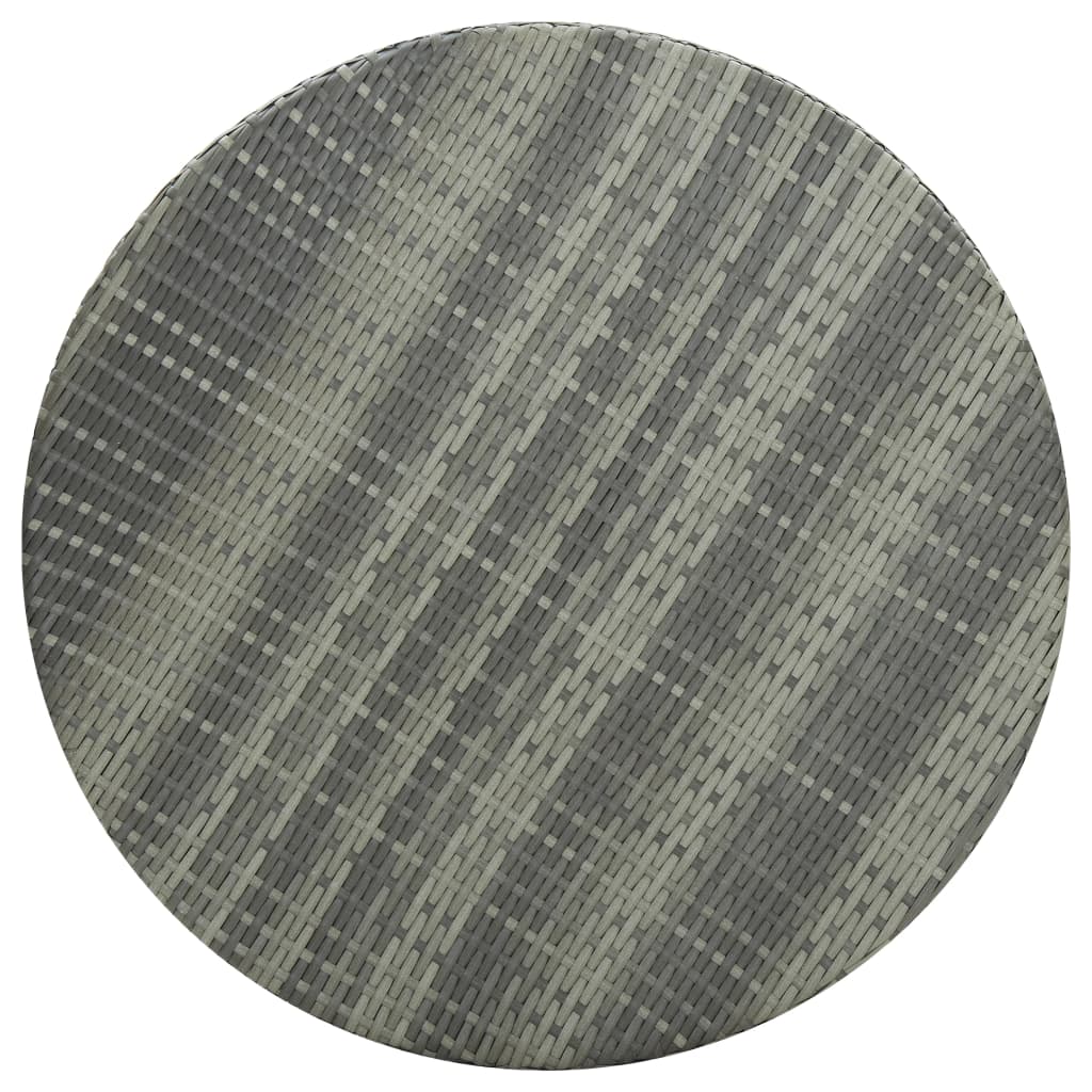 Tavolo da giardino grigio 75,5x106 cm Vimini in resina