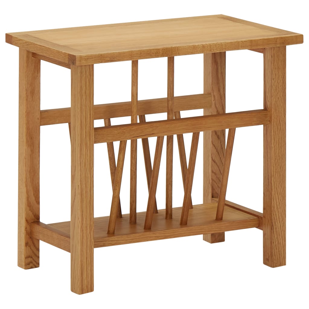 Table with reviews 45x27x42 cm Solid oak wood