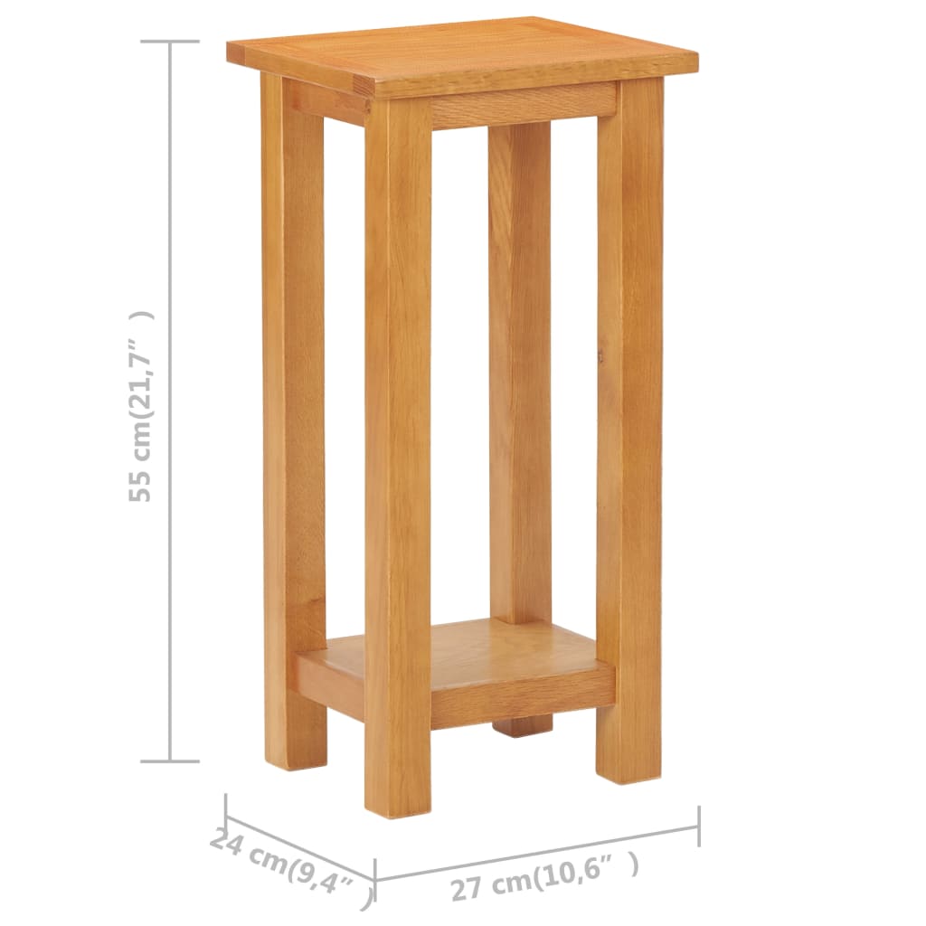 Ernennen Sie Tabelle 27x24x55 cm Festes Eichenholz