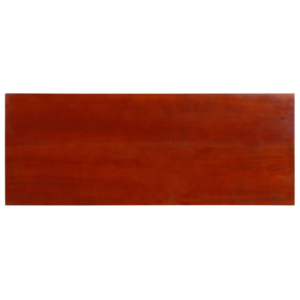 Consolle classica marrone 90x30x75 cm in legno massello di mogano
