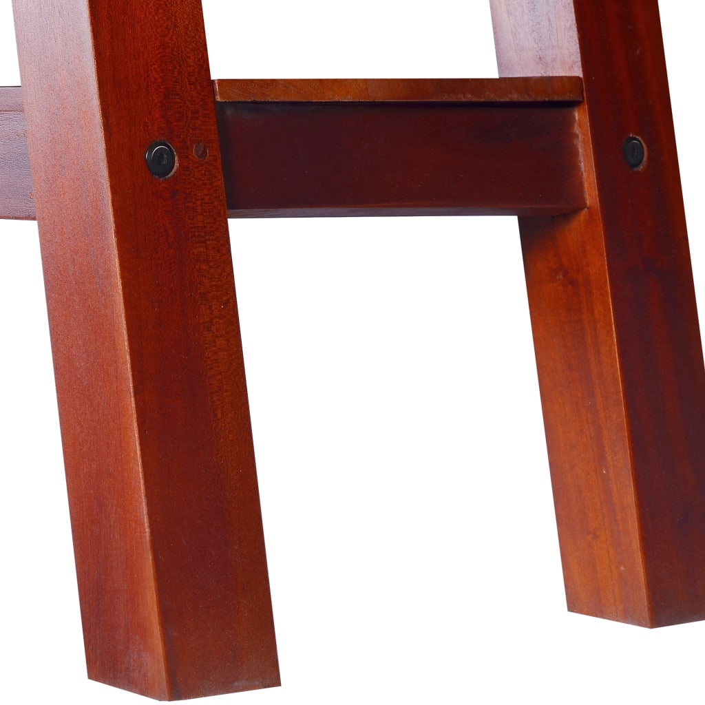 Consolle classica marrone 90x30x75 cm in legno massello di mogano