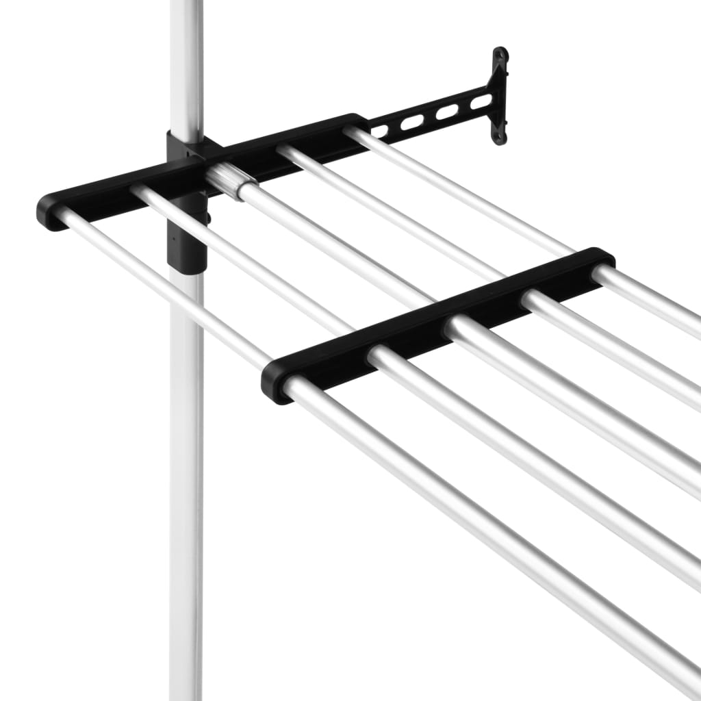 Telescopic wardrobe system bars and aluminum shelf
