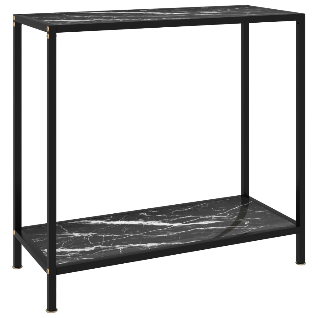 80x35x75 cm wet glass black console table