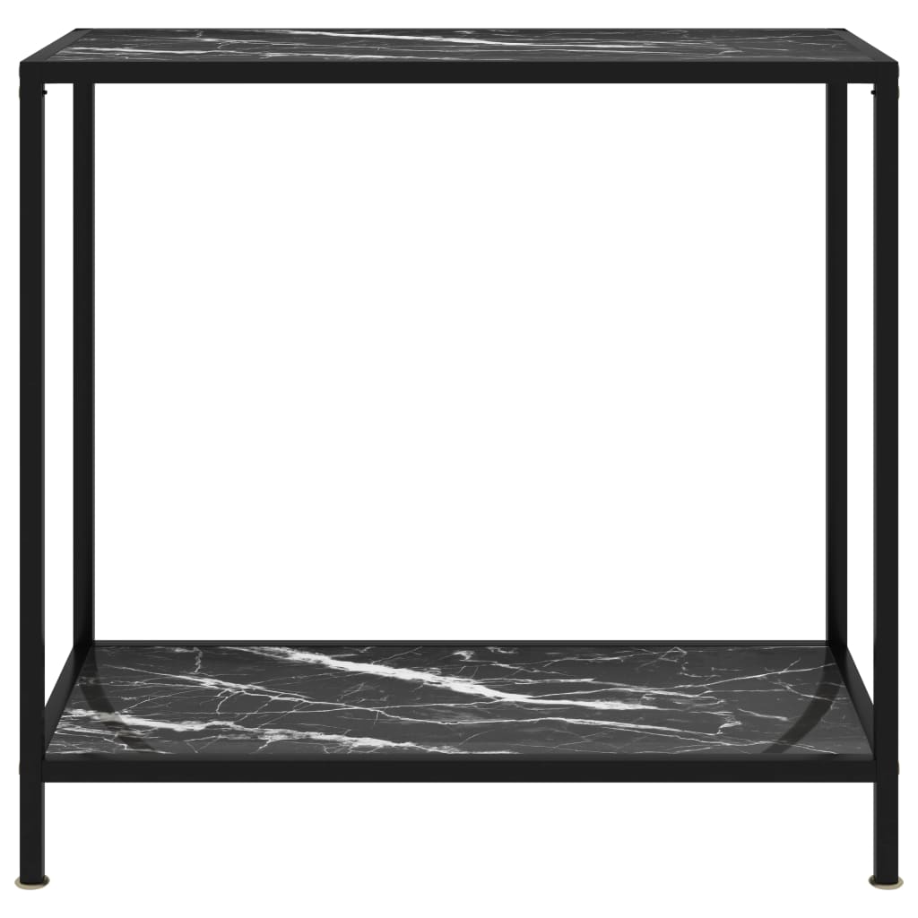 80x35x75 cm wet glass black console table