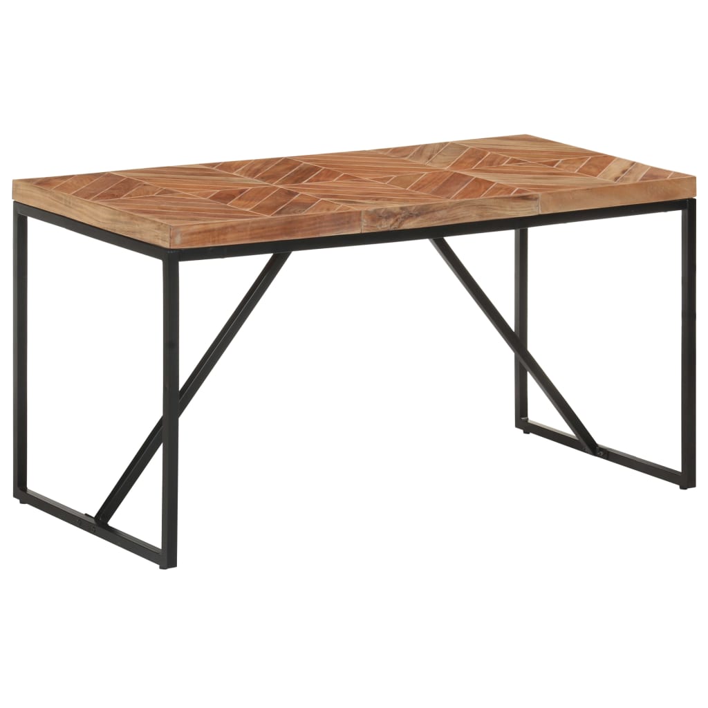 Dinner table 140x70x76 cm solid acacia and mango wood