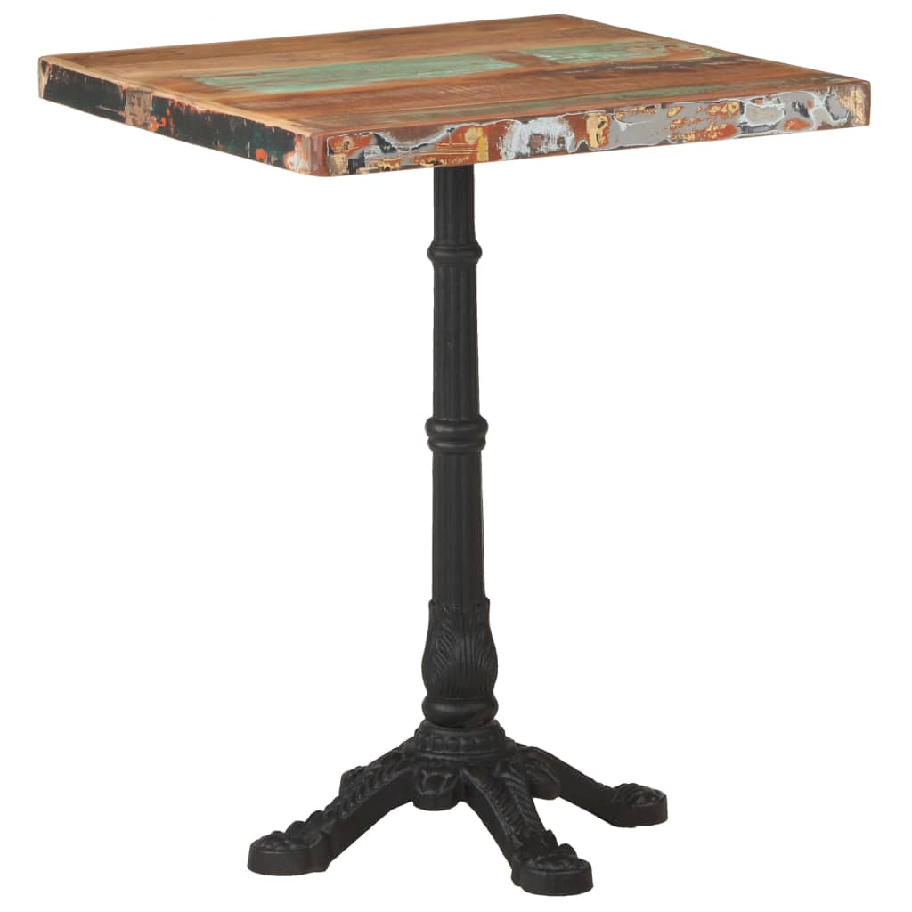 Bistro table 60x60x76 cm Solid recovery wood