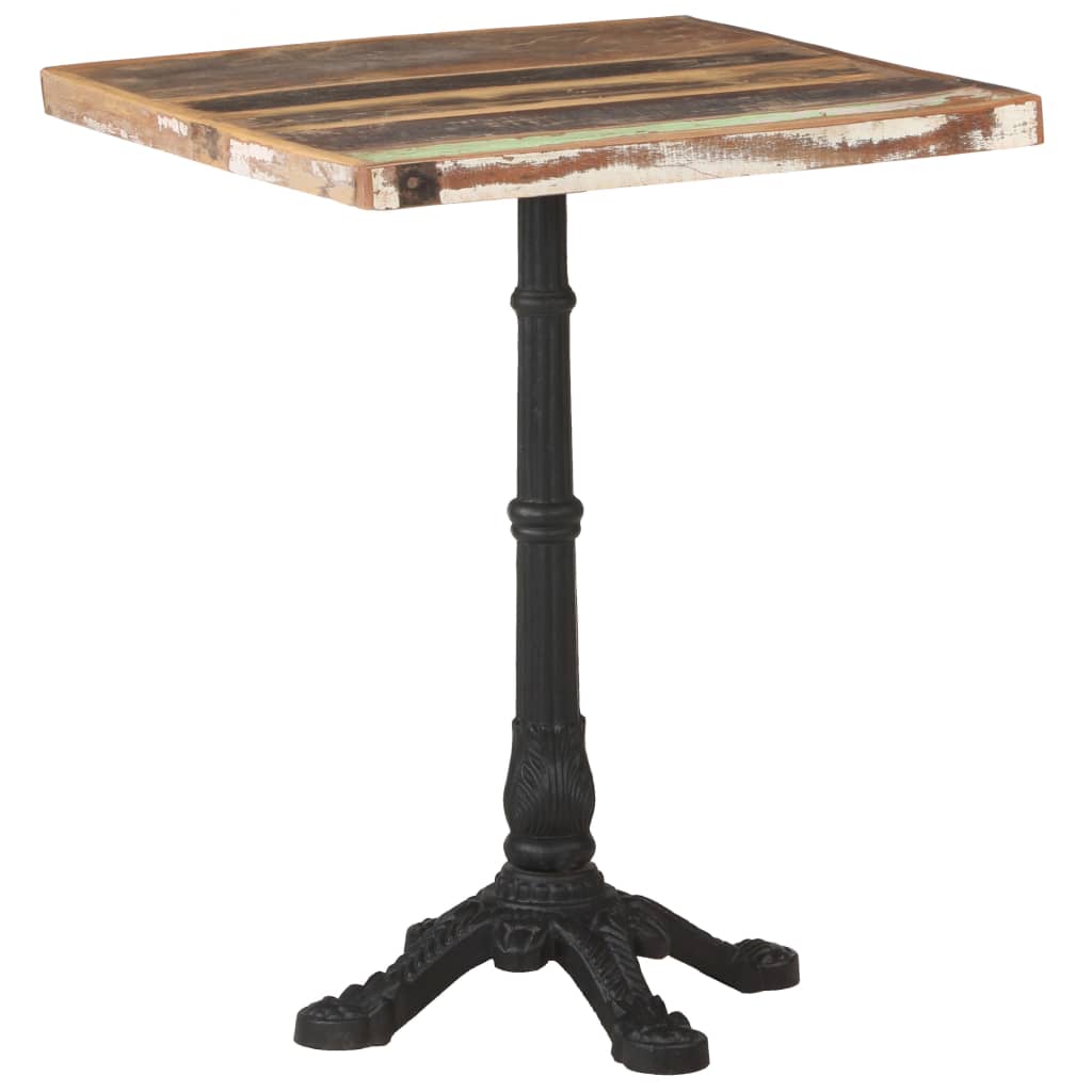 Bistro table 60x60x76 cm Solid recovery wood