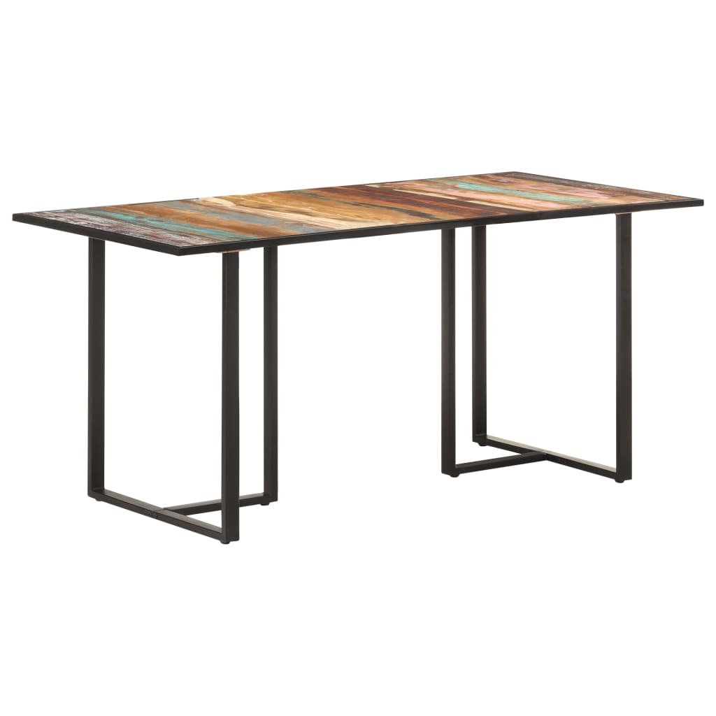 Dining table 160 cm Massive recovery wood