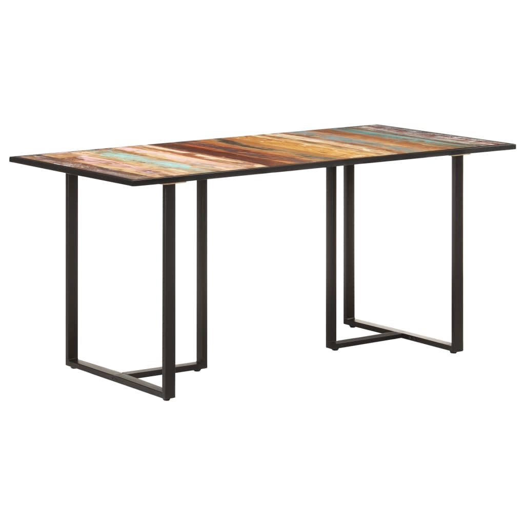 Dining table 160 cm Massive recovery wood