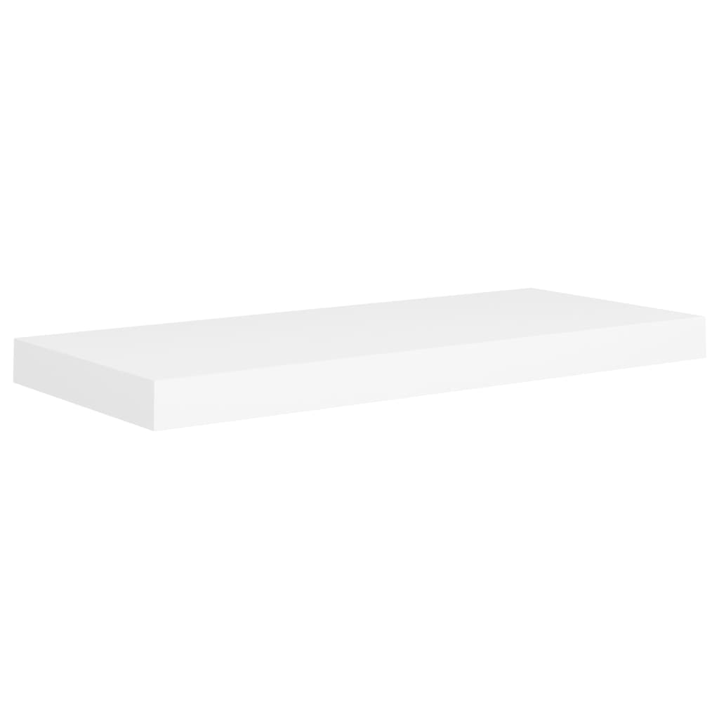 Floating wall shelves 4 pcs white 60x23.5x3.8 cm MDF