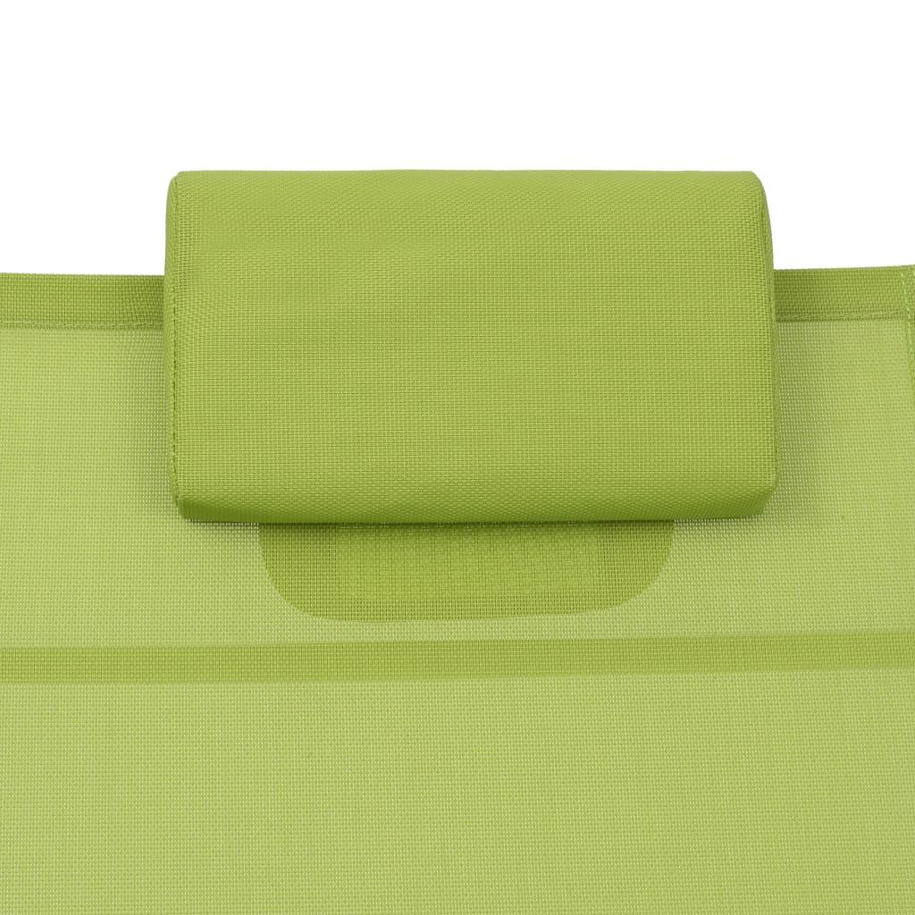 Sedia a sdraio Textilene alluminio Verde