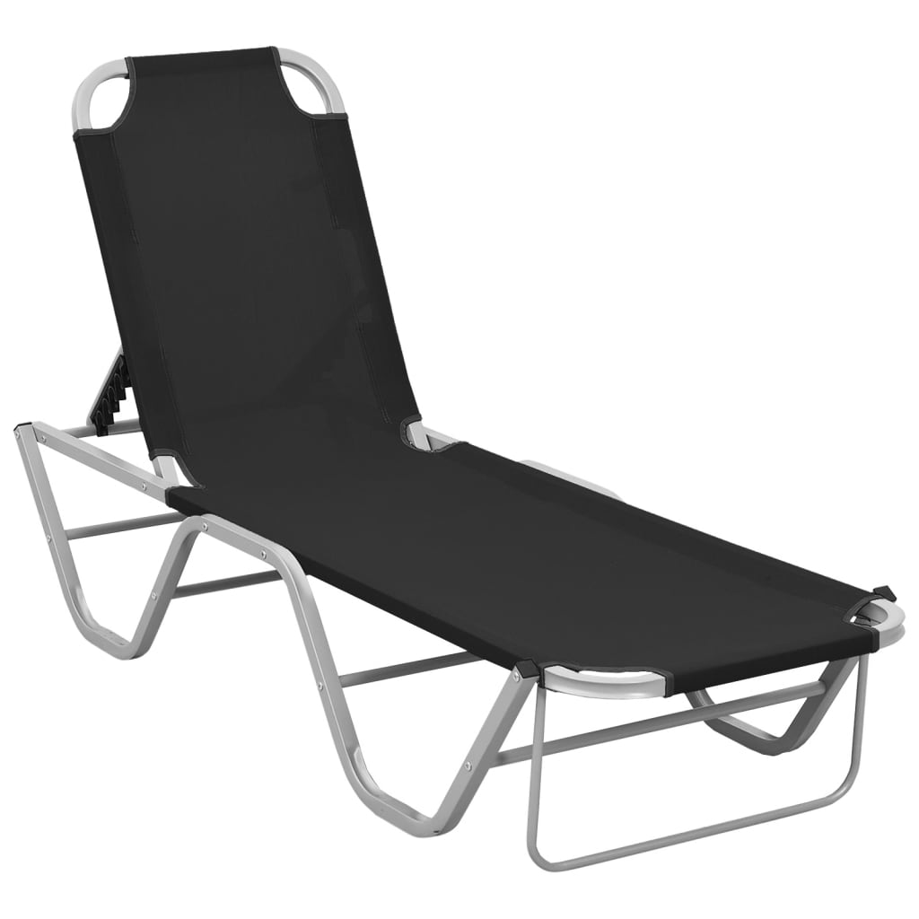 Aluminum and black aluminum chair