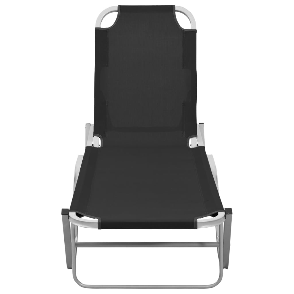 Aluminum and black aluminum chair