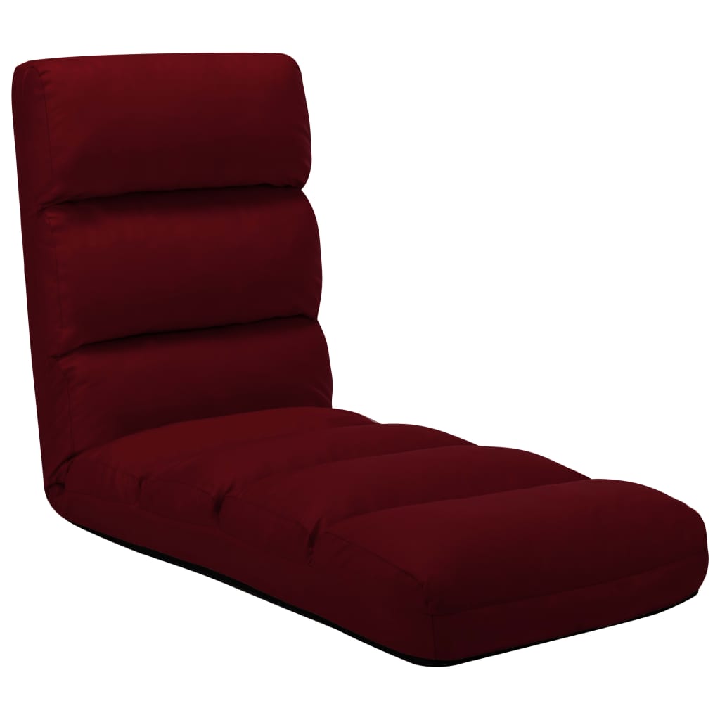 Foldable Chair of Red Floor Bordeaux Simicuir