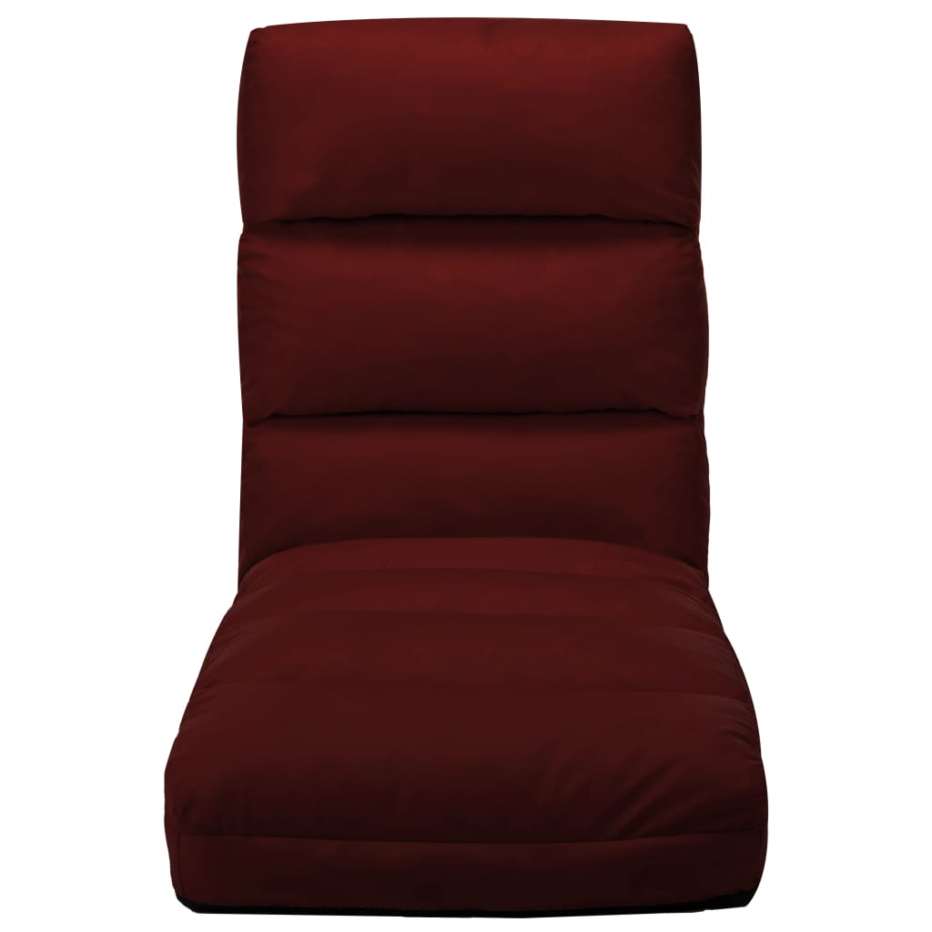 Klappbarer Stuhl des Roten Bodens Bordeaux Simicuir