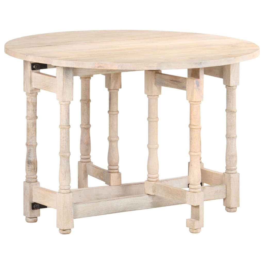 Round dining table 110x76 cm Solid mango wood