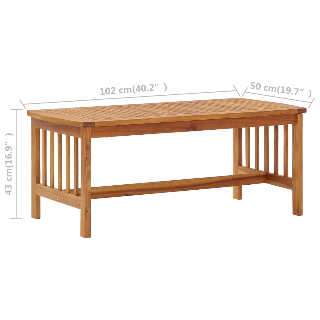 Garden furniture 2 pcs solid acacia wood