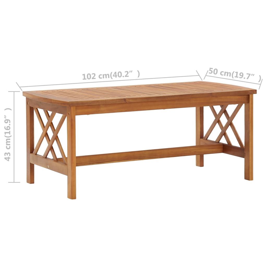 Garden furniture 2 pcs solid acacia wood