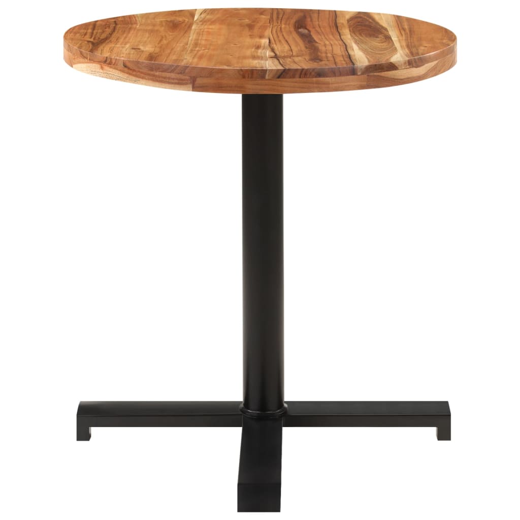 Round bistro table Ø70x75 cm Solid acacia wood