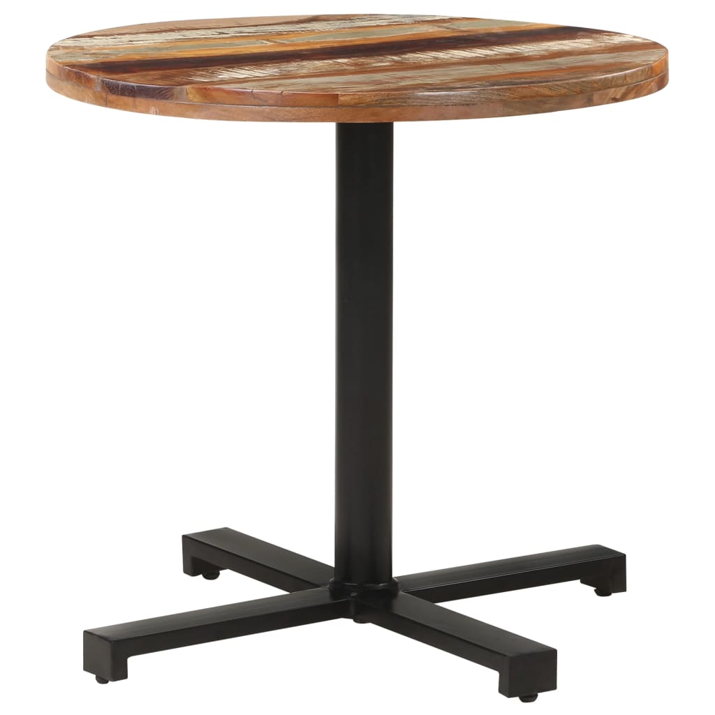 Ø80x75 cm massive recovery wood bistro table